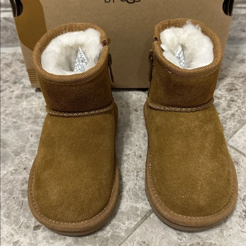 Koolaburra by UGG Koola Chestnut Suede Boots NEW Toddler Girls Size 5